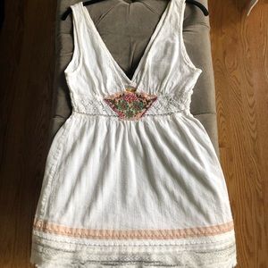 Free People Bohemian White Tunic